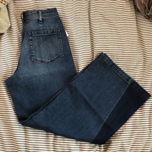 GAP High Rise Wide Leg Ankle Length Jean